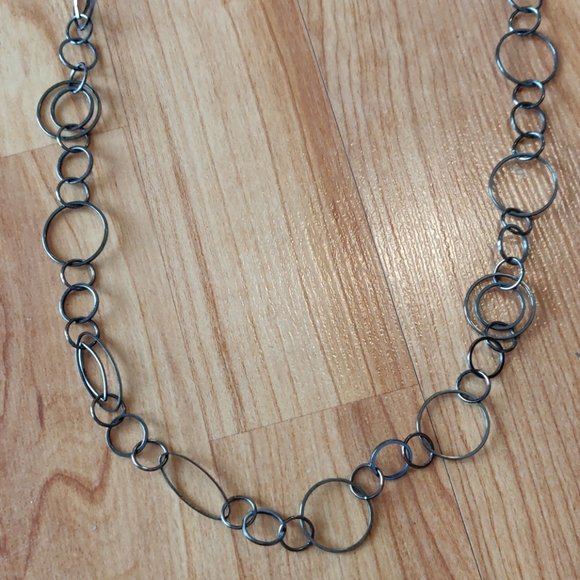 🎉Host Pick🎉 EUC gunmetal chain necklace - Picture 2 of 2